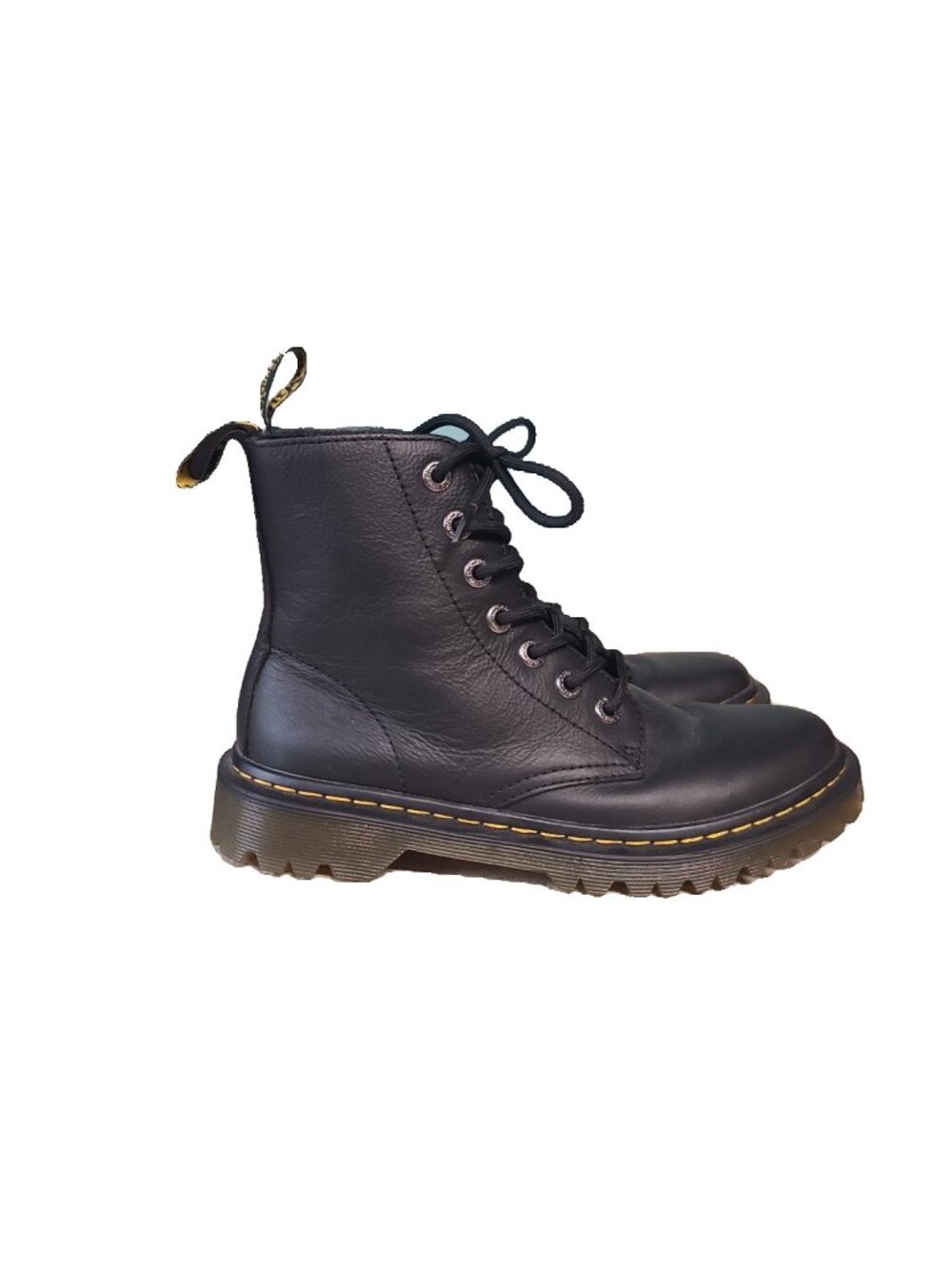 Dr. Martens Luana Boots Combat Leather Size 7 black